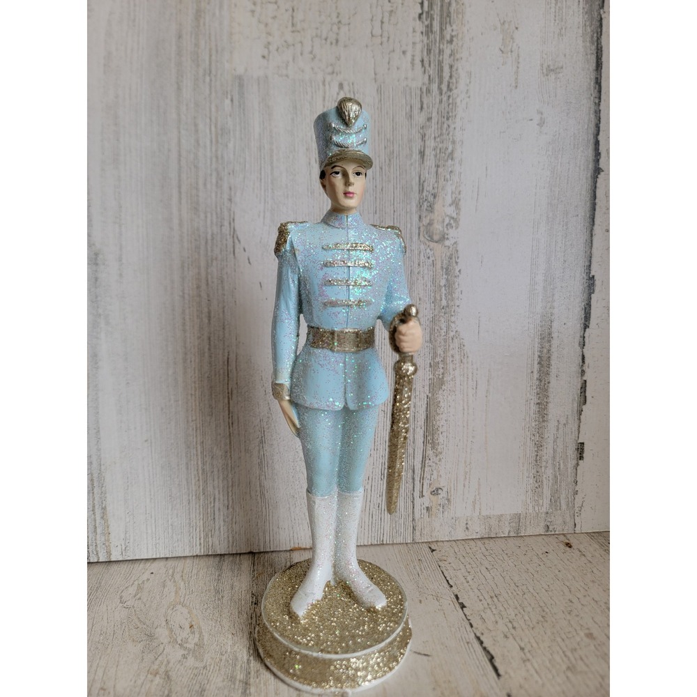 Ashland glitter nutcracker Xmas soldier sword home decor figure